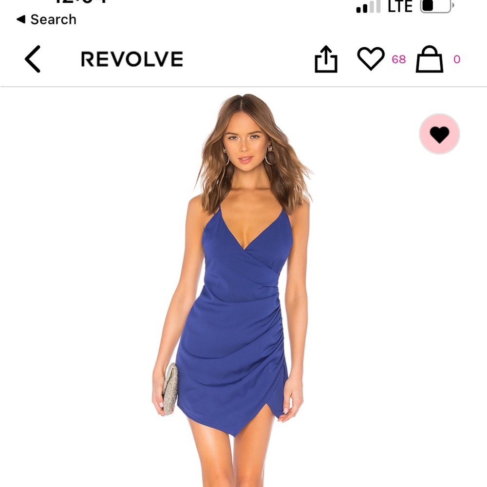 Lovers + friends Yara mini dress in colbalt